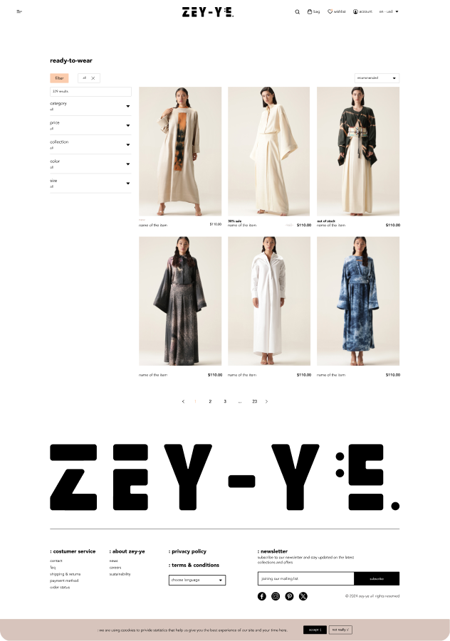 zeyye catalog